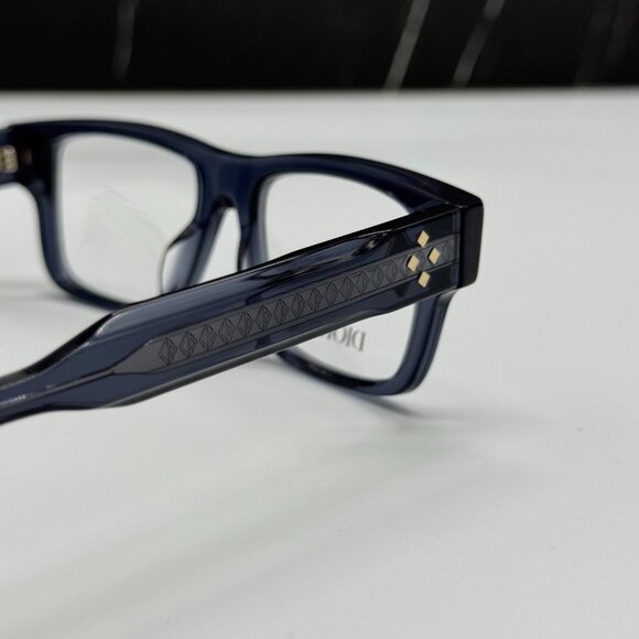 NEW CD DIAMONDO S3I 3000 DIOR SQUARE BLUE GREY EYEGLASSES DIOR - Picture 6 of 9